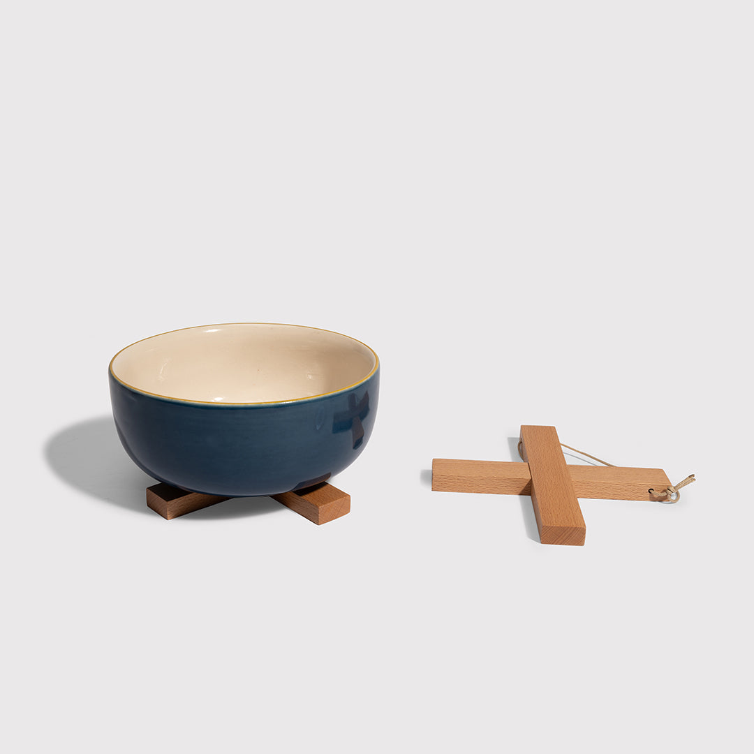 Teak Wooden Trivet - Cross