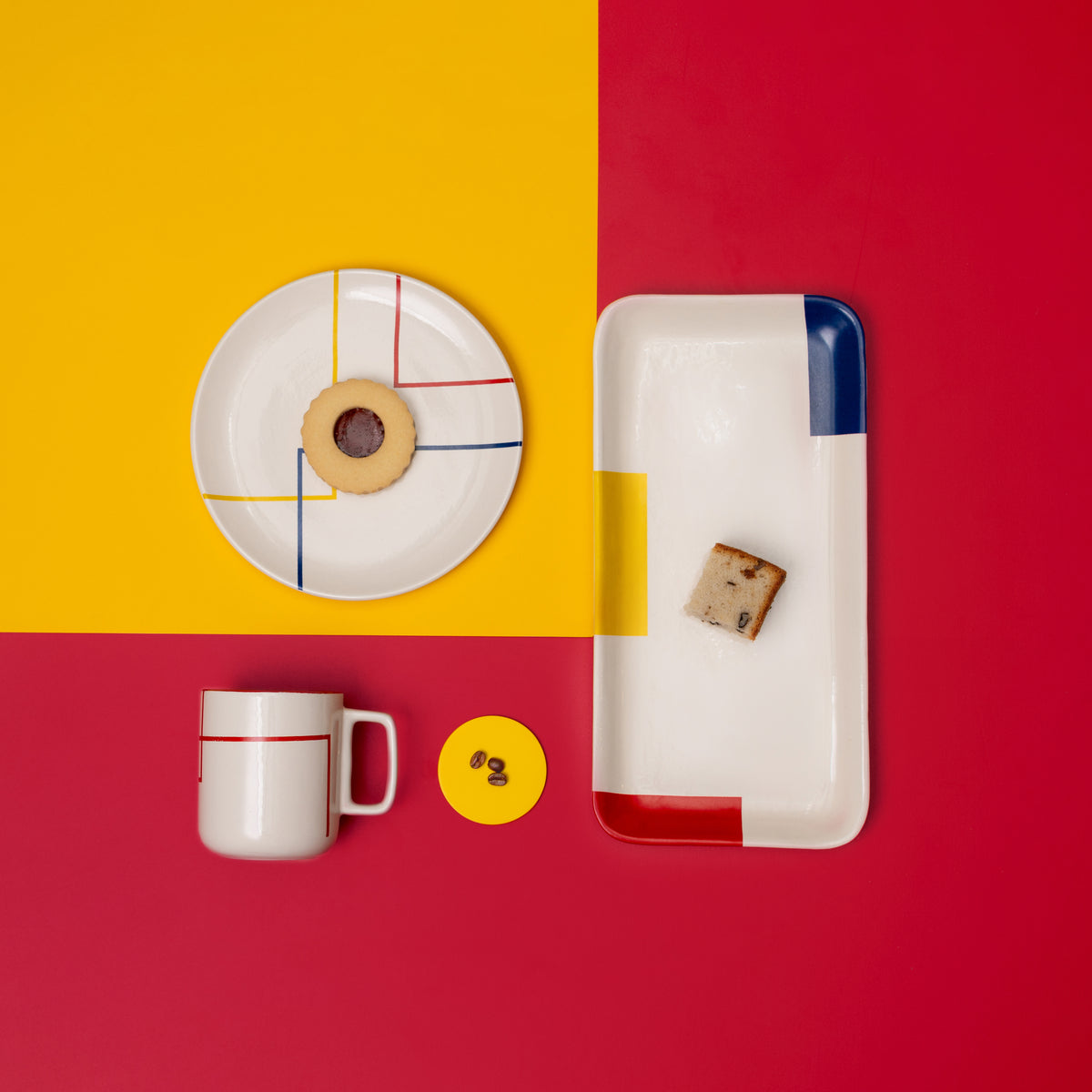 Bauhaus Coffee Mugs - Set of 2