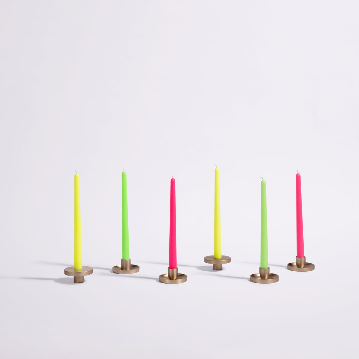 Neon Taper Candles - Set of 2