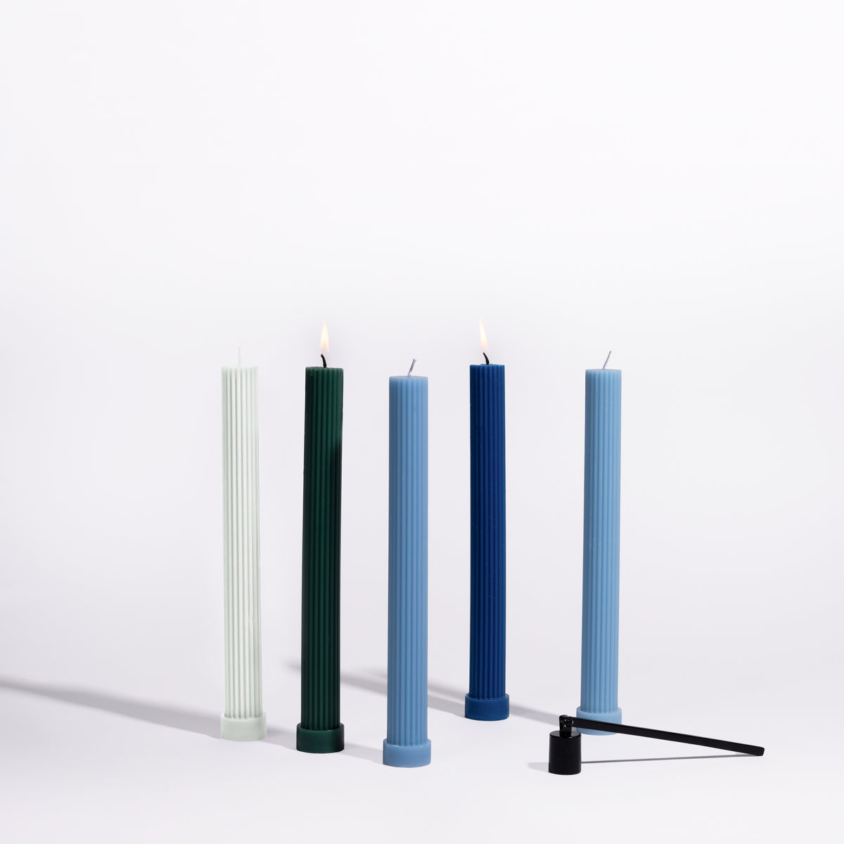 Ridge Pillar Candles - Set of 2