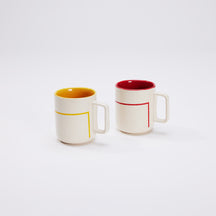 Bauhaus Coffee Mugs - Set of 2