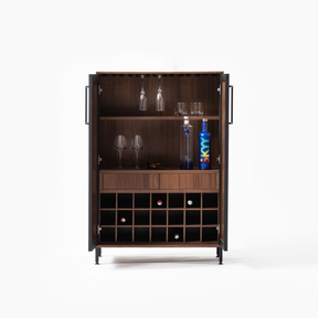 Oslo Home Bar Cabinet in Walnut