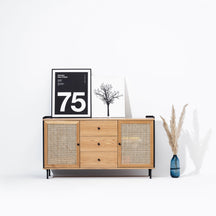 Wrap Wicker Drawer Console